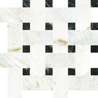 Mosaïque Antique Aurea de Centura — Basket Weave Bianco Nero