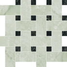 Mosaïque Antique Aurea de Centura — Basket Weave Greige Nero