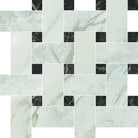 Mosaïque Antique Aurea de Centura — Basket Weave Grigio Nero