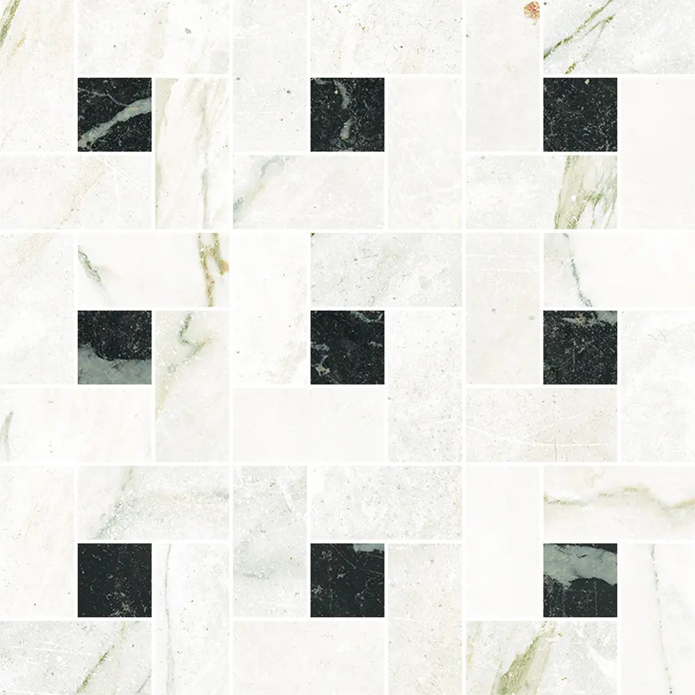 Mosaïque Antique Aurea de Centura — Girandola Bianco Nero
