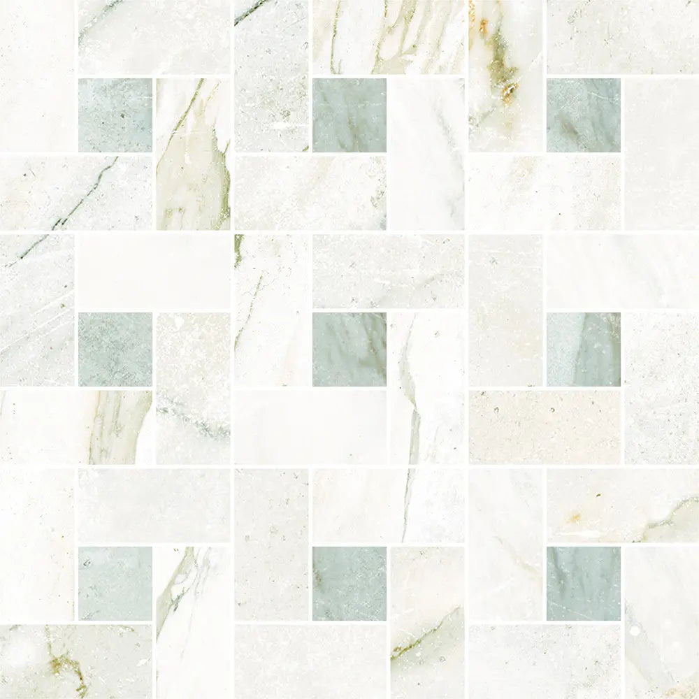 Mosaïque Antique Aurea de Centura — Girandola Bianco Grigio